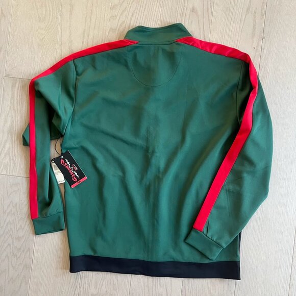 Track Suit Jacket Brand New with Tags 12 AM Nation Red Green Black 2XL - Picture 11 of 11